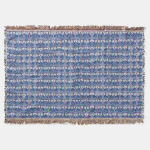 Penguin named Button Throw Blanket