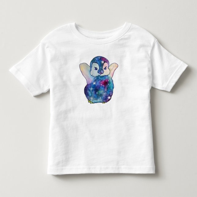 Penguin named Button Toddler T-shirt (Front)