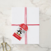 Penguin Naughty List Personalized Christmas Gift Tags (With Twine)