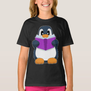 Penguin Nerd Book T-Shirt