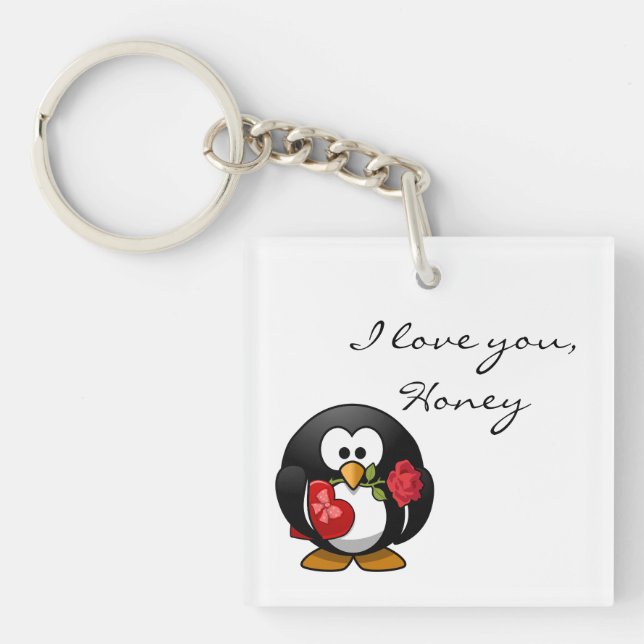 Penguin of Love Key Chain (Front)
