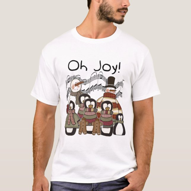 Penguin Oh Joy Christmas Tshirts and Gifts (Front)