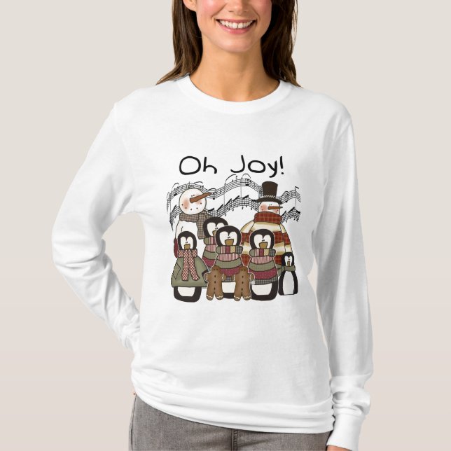 Penguin Oh Joy Christmas Tshirts and Gifts (Front)