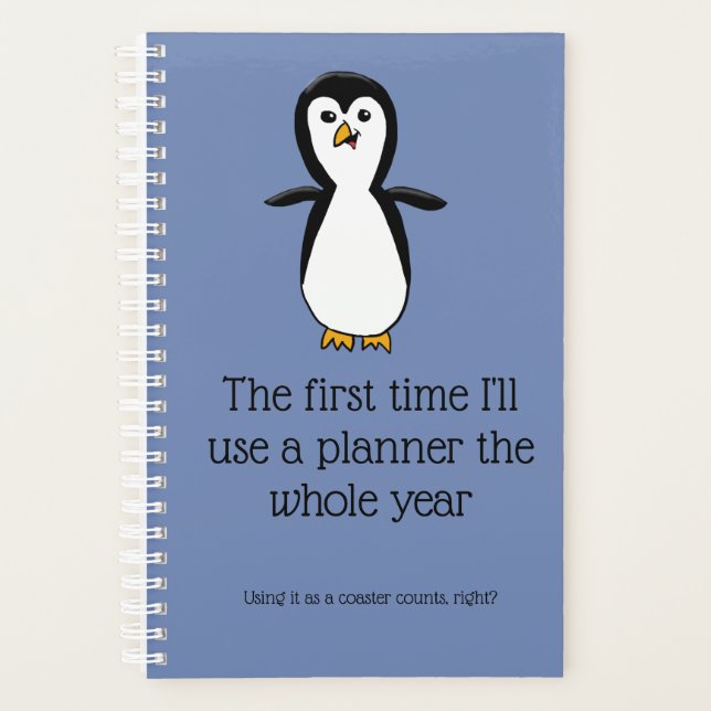 Penguin on a Planner (Front)