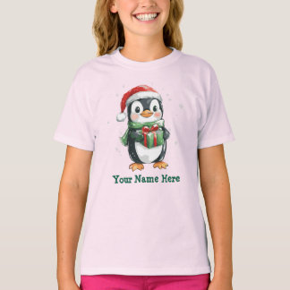 penguin on christmas T-Shirt