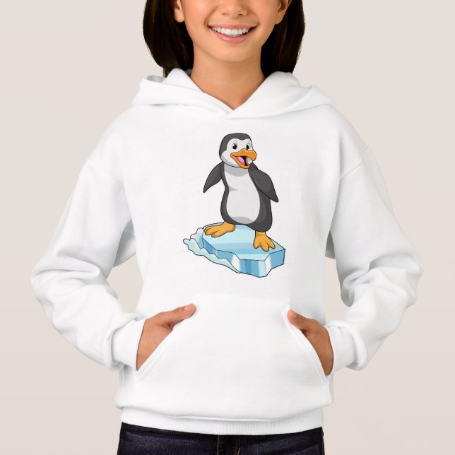 Penguin on Ice floe Hoodie (Front)