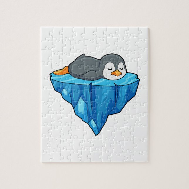 Penguin on Ice floe Jigsaw Puzzle (Vertical)