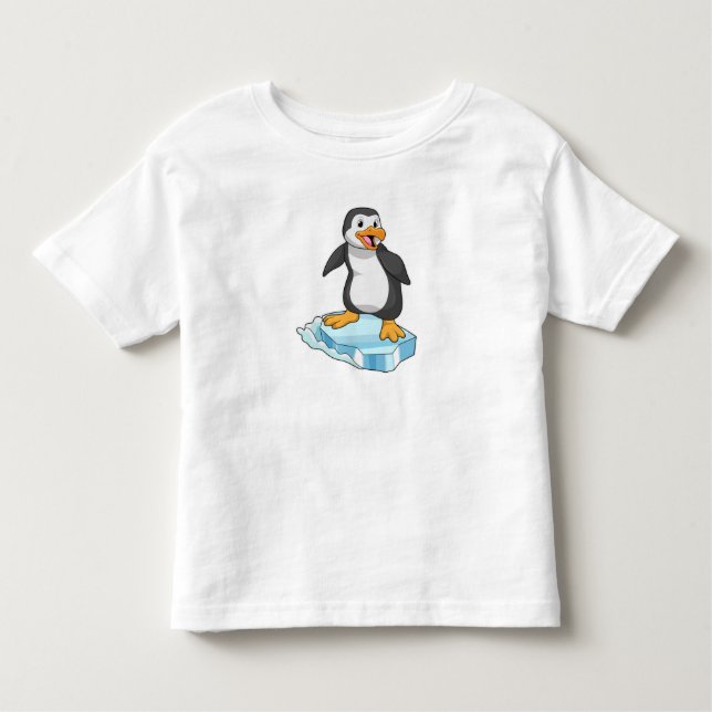 Penguin on Ice floe Toddler T-shirt (Front)