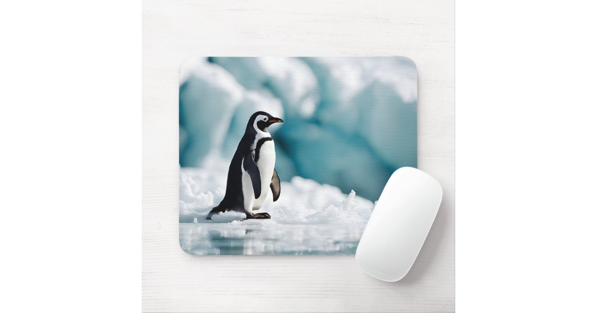 Penguin On Iceberg Mouse Pad Zazzle