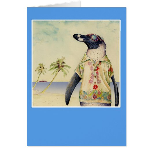 Penguin on Vacation Cards (Front)