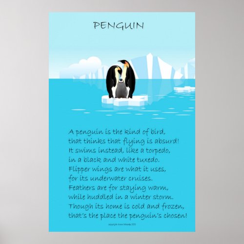 Penguin Original Poem Large Poster