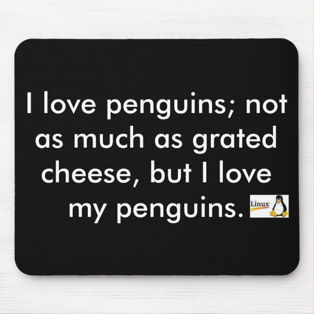 Penguin pad mouse pad (Front)