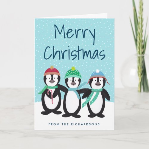 Penguin Pals Christmas Greeting Card