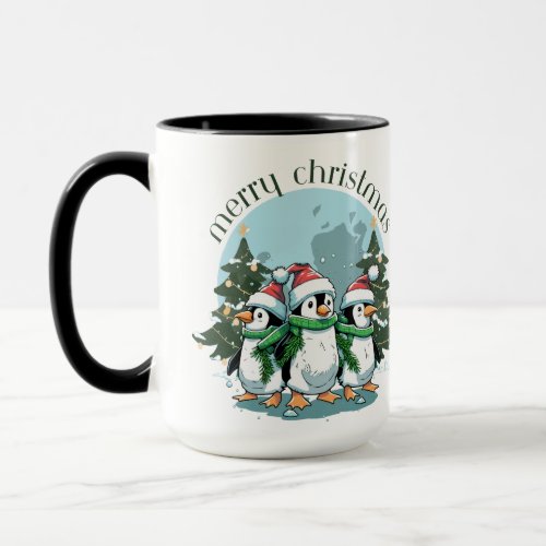 Penguin Pals Merry Christmas Mug Mug