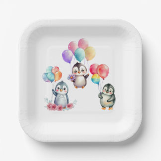 Penguin Paper Plates