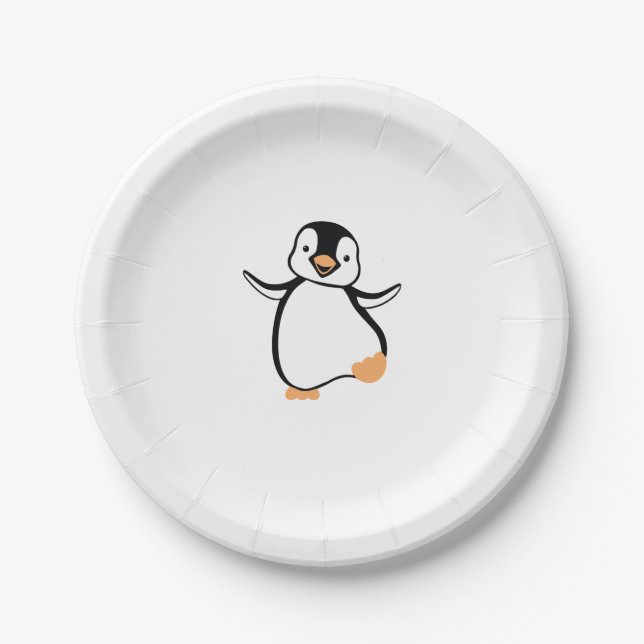penguin paper plates (Front)