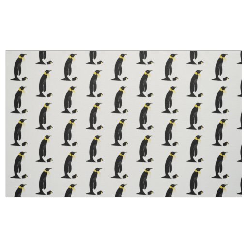 Penguin parent with his baby fabric