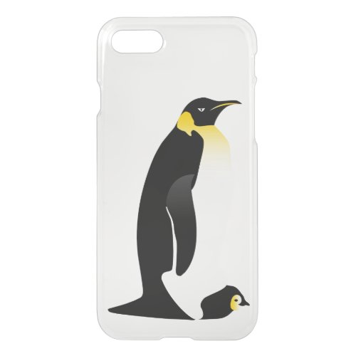 Penguin parent with his baby iPhone SE87 case