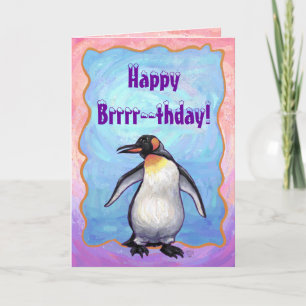 Penguin Party Center Card