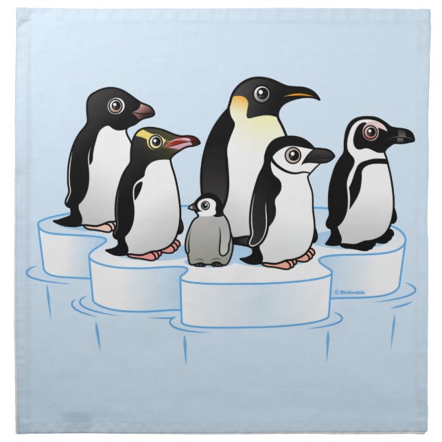 Penguin Party Cloth Napkin (Front)