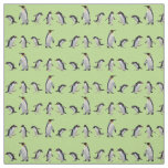 Penguin Party Fabric (Light Green)