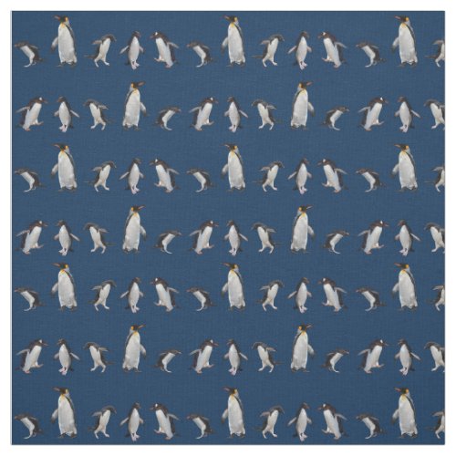 Penguin Party Fabric Navy