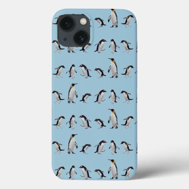 Penguin Party iPad Mini Case (Choose Your Colour) (Back)