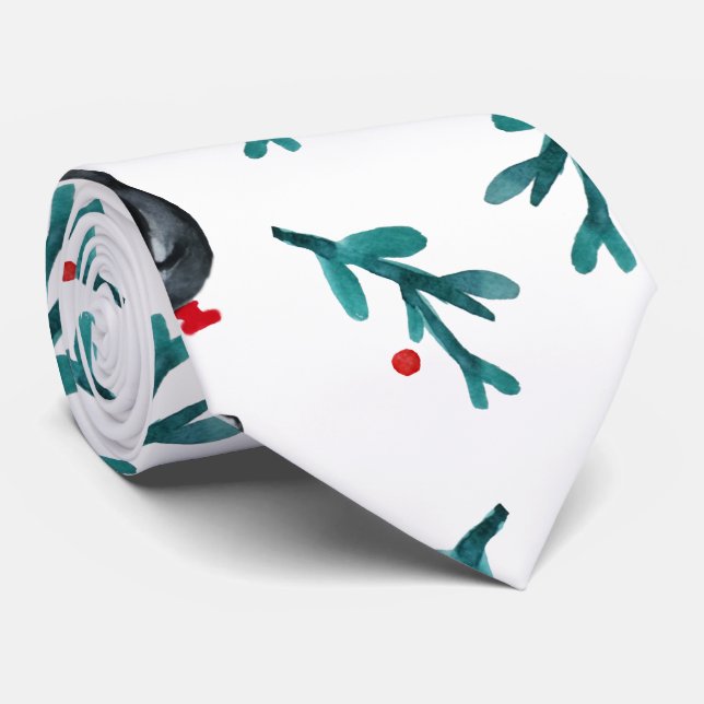 Penguin Party  Neck Tie (Rolled)