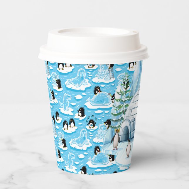 Penguin Party Paper Cups (Front)