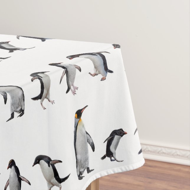 Penguin Party Tablecloth (choose colour) (In Situ)
