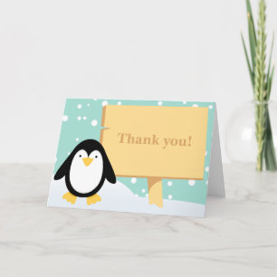 Penguin Party Thank You Card