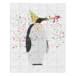 Penguin Partying - Animals Having a Party Jigsaw Puzzle