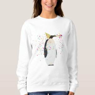 Penguin Partying - Animals Having a Party Sweatshirt