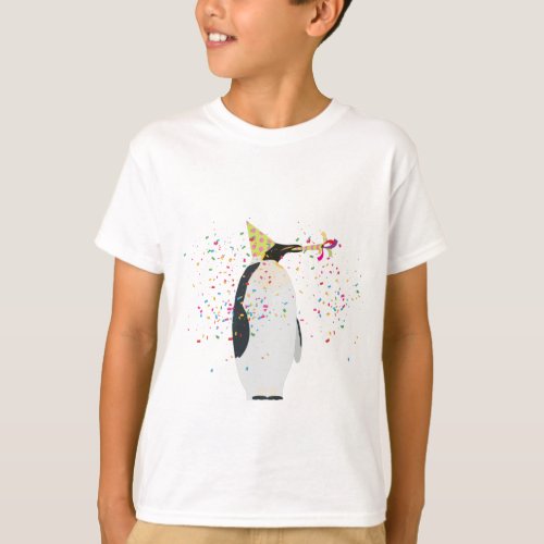 Penguin Partying _ Animals Having a Party T_Shirt