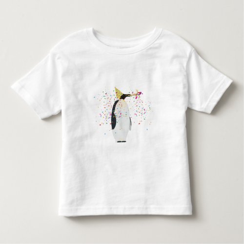 Penguin Partying _ Animals Having a Party Toddler T_shirt