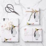 Penguin Partying - Animals Having a Party Wrapping Paper Sheets<br><div class="desc">A cute illustration of a penguin partying and having fun! Penguin wearing a party hat and blowing party horn with confetti raining down on it. Let the celebrations begin! Perfect for anyone who loves funny animal illustrations. Ideal for a birthday gift, nursery decor, kids room art, home decor, Christmas present...</div>