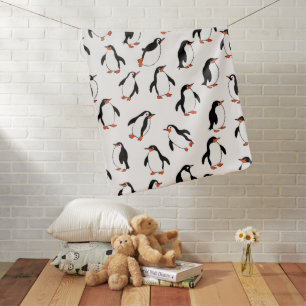 Penguin Pattern Baby Blanket