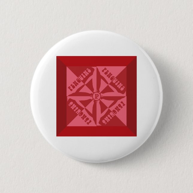 Penguin Pattern Button (Front)