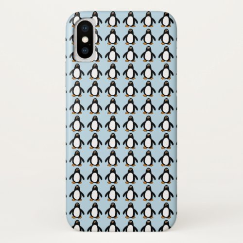 Penguin Pattern iPhone X Case