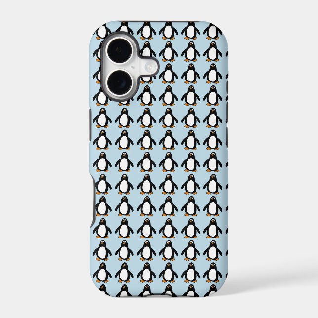Penguin Pattern Iphone Case (Back)