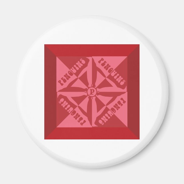 Penguin Pattern Magnet (Front)