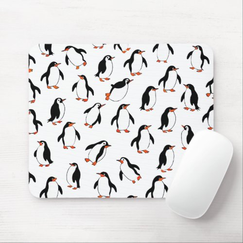 Penguin Pattern Mouse Pad