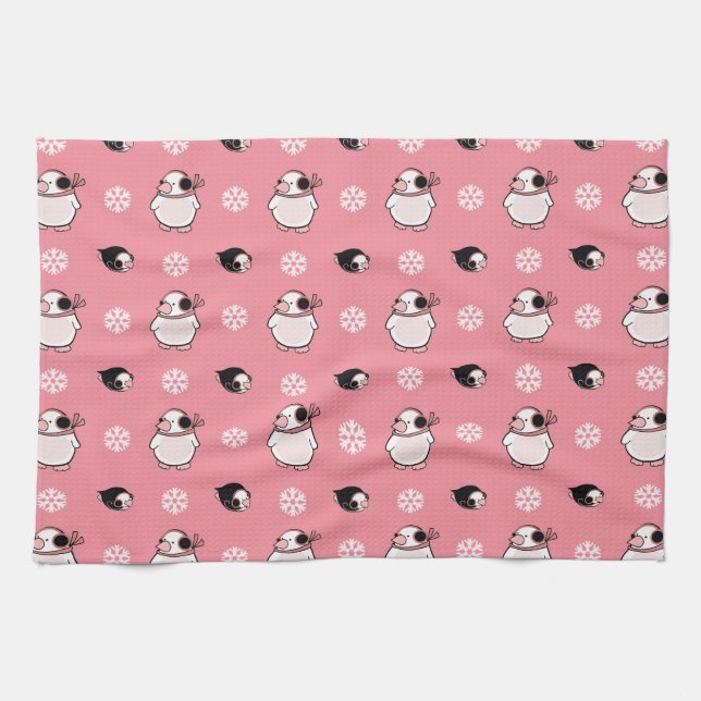 penguin pattern towel (Horizontal)