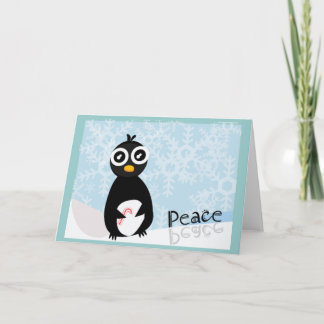 Penguin Peace Winter Card