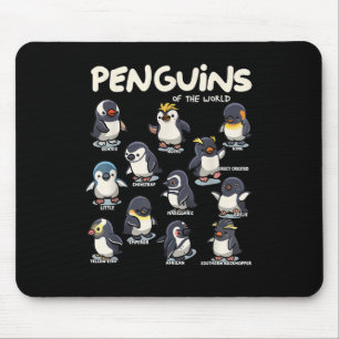 Penguin Penguins Animals of the World Penguin Love Mouse Pad