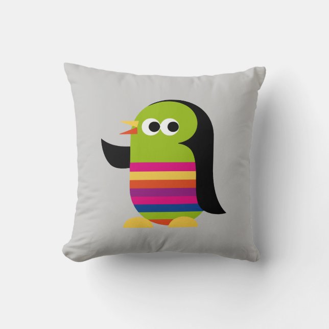 Penguin Penguins Bird Antarctica Cute Pillow (Front)