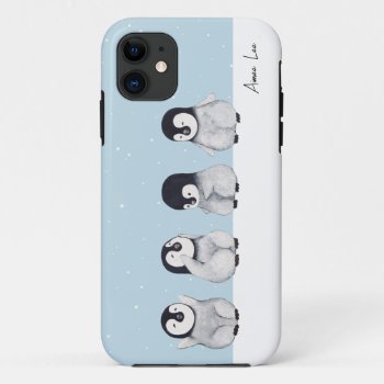 Penguin Personalized Iphone 11 Case by Maeville at Zazzle
