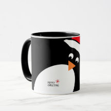 Penguin Personalized Christmas Mug
