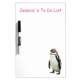 Penguin - Personalized Name Memoboard Dry-Erase Board