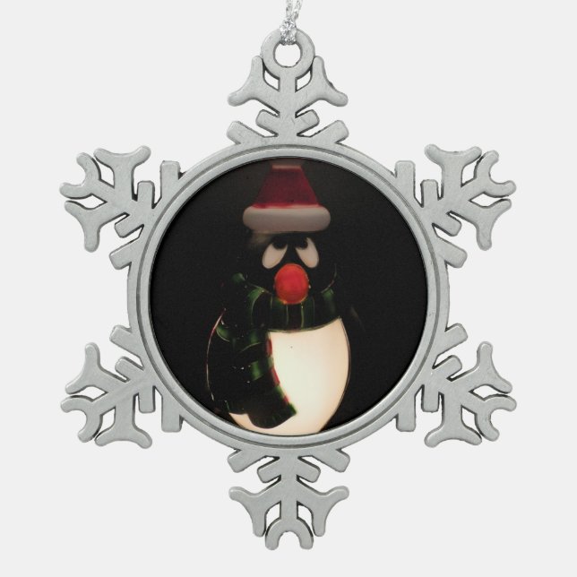 Penguin Pewter Ornament (Front)